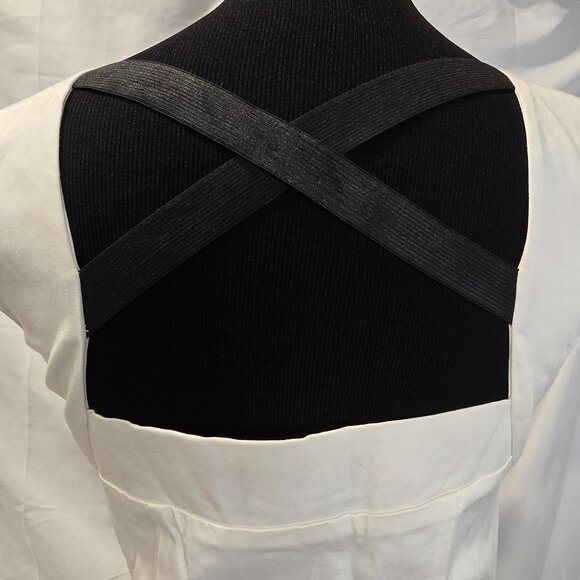 Guess Los Angeles Dress Size 6 Off White Bodycon Front Zip - Picture 9 of 15